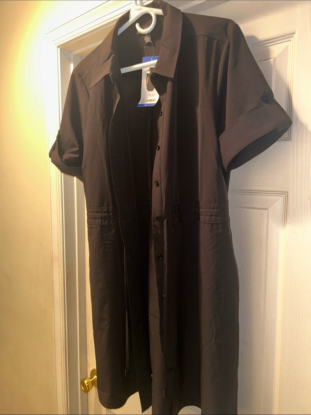 H by Halston Black dress Short-Sleeve Shirt - Picture 2 of 3